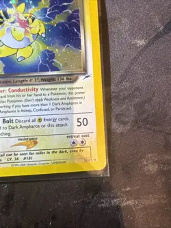 Pokemon TCG - Dark Ampharos - STAR / MON HOLO- Neo Destiny - LP+ - Image 5