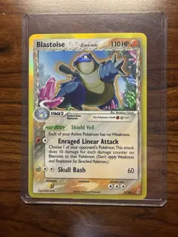 Pokemon TCG Blastoise Delta Species Crystal Guardians Reverse Holo 2006 - Image 1