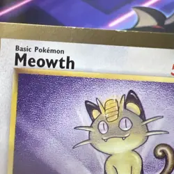 Meowth Gold Border Promo Fruit Roll Up 56/64 Pokemon Jungle MP/LP - Image 4