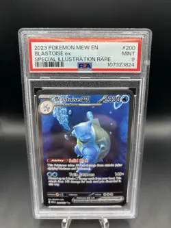 Pokemon Blastoise ex 200/165 Scarlet & Violet 151 SIR Holo PSA 9 - Image 2