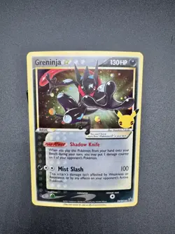 Pokemon TCG Greninja Gold Star SWSH144 25th Celebrations Promo NM Mint - Image 1