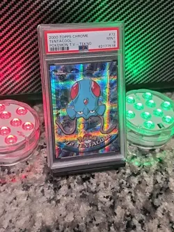 TentACool *TEKNO* 2000 Topps Chrome Pokemon TV PSA 9 MINT #72 RARE POP 13 🔥🔥 - Image 1