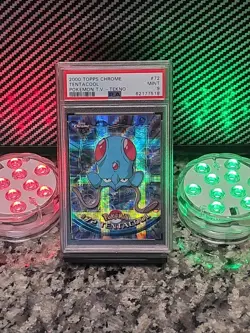 TentACool *TEKNO* 2000 Topps Chrome Pokemon TV PSA 9 MINT #72 RARE POP 13 🔥🔥 - Image 4