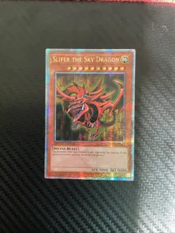 *** SLIFER THE SKY DRAGON *** QUARTER CENTURY SECRET RARE LC01-EN002 YUGIOH! - Image 1