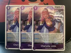 One Piece Card Game TCG Holo Charlotte Linlin EB03-034 Bandai 3x English - Image 1