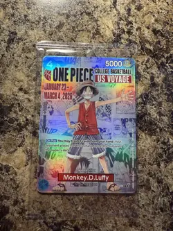 Monkey.D.Luffy (055) (College Basketball US Voyage) P-055 One Piece Promotion... - Image 1