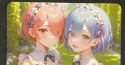 DUAL 1329 Re:Zero Ram Rem Goddess Story Anime Waifu Card ACG NSFW - Image 1