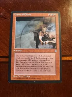 MTG Magic the Gathering Card LP - Ice Age Game Of Chaos - Image 1