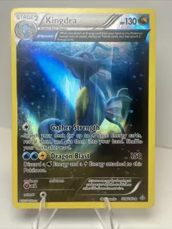 CREASE Kingdra Alpha 108/160 Holofoil XY Primal Clash AUTHENTIC Pokemon Card - Image 1