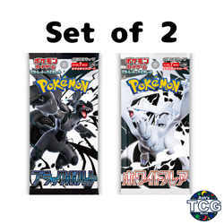 White Flare Black Bolt Booster Pack Set of 2 Pokemon Card Japanese SV11B SV11W - Image 1