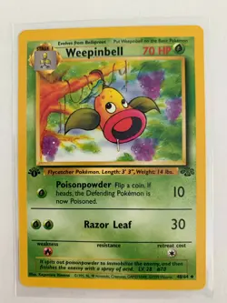 Bellsprout/Weepinbell 1st Edition Jungle Base Set Pokemon Card Se - Image 4