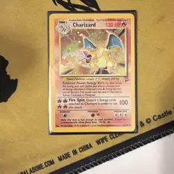 Charizard Base Set 2 Holo Rare 120 HP 4/130 Pokemon Card Wizards of the Coast - Image 1