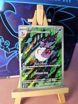 Pokemon TCG Arbok 176/162 Temporal Forces Illustration Rare Card - Image 2