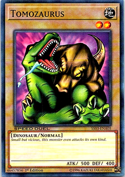 Tomozaurus SS03-ENA05 Yu-Gi-Oh! Card Light Play 1st Edition - Image 1