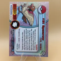 Pokemon #21 Spearow Card Foil Holo Topps Chrome 2000 TV Animation Series 1 - Image 3
