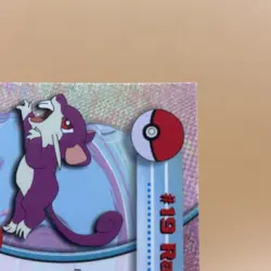 Pokemon Topps Chrome Card Rattata #19 Series 1 NM - Image 4