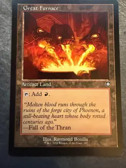 Great Furnace #187 - (NM) Commander: The Brothers' War - Retro Frame MTG - Image 1