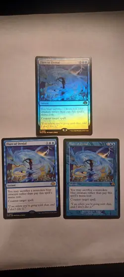 MTG Flare Of Denial X 3 - Rare, NM/M - Image 1