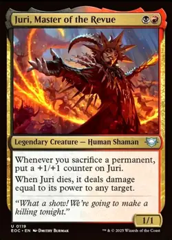 X 1 Juri, Master of the Revue NM-M EOC 119 MTG Magic The Gathering - Image 1