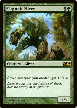 X 1 Megantic Sliver NM-M M14 185 MTG Magic The Gathering - Image 1
