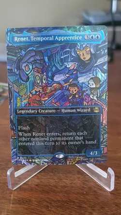 Renet, Temporal Apprentice (Borderless Foil) Rare MTG Ninja Turtles - Image 1