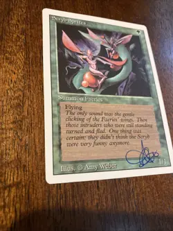 MTG ~ SCRYB SPRITES ~ 3rd Edition/Revised ~ Signed/Autographed By Amy Weber - Image 3