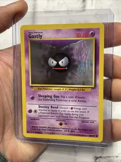 Pokemon Gastly 50/102 BS Base Set Unlimited Vintage Nintendo NM/MT Pokemon Card - Image 2