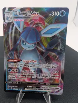 2021 Pokemon Glaceon VMAX Evolving Skies Rare Holo #41/203 Near Mint - Image 1