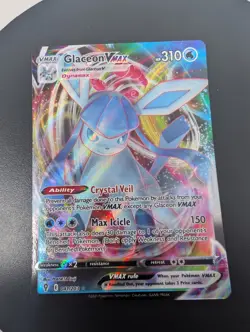 2021 Pokemon Glaceon VMAX Evolving Skies Rare Holo #41/203 Near Mint - Image 4