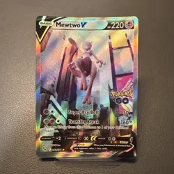 Mewtwo V (Alternate Full Art) 072/078 Pokemon GO Holo - Image 1
