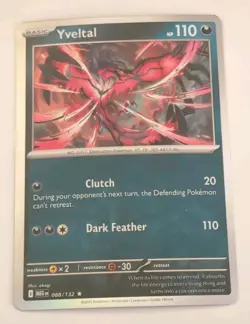 2025 Pokemon Mega Evolution - Yveltal Holo Rare Card #88 NM+ - Image 1