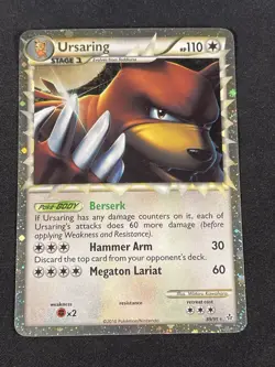 Pokemon TCG Ursaring Prime HSUnleashed 89/95 Holo - Image 1