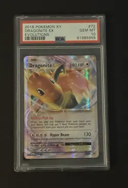 Pokemon XY Evolutions Dragonite Ex 72/108 PSA 10 - Image 1