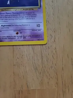 Pokemon TCG Legendary Collection 2002 Haunter 46/110 Non-Holo Uncommon NM - Image 4