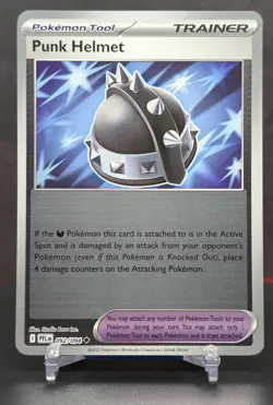 Pokemon Punk Helmet #092/094 English Phantasmal Flames Reverse Holo - Image 1