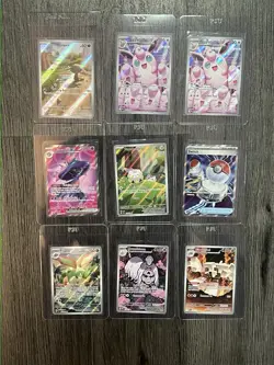 Pokemon Phantasmal Flames Illustration Rare Lot Of 7 + 2 Mega Evolution Mint - Image 1