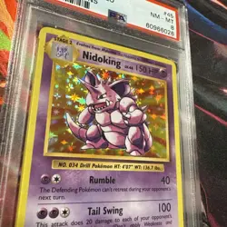 2016 Pokemon Game - XY Evolutions - Holo Foil - Nidoking PSA 8 NM - MT - Image 2