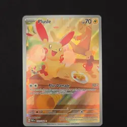 Pokemon TCG Plusle 193/182 SV04: Paradox Rift Holo Illustration Rare 70HP - Image 1