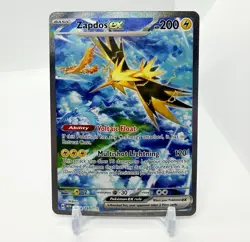 Pokemon TCG Scarlet & Violet 151 Zapdos EX Special Illustration Rare #202 - Image 1