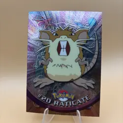 Raticate Topps Chrome Pokemon TV Animation Edition #20 2000 NM - Image 1