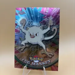 Mankey #56 Pokemon Topps Chrome NM - Image 1