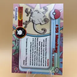 Mankey #56 Pokemon Topps Chrome NM - Image 3