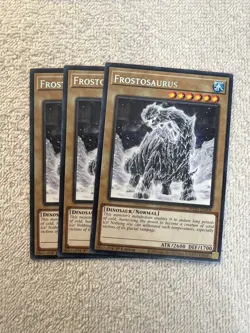YuGiOh - X3 Frostosaurus WISU-EN009 - Rare - Normal Dinosaur - 1st - Image 1