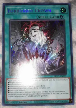 Yu-Gi-Oh! Forbidden Crown Secret Rare (BPRO-EN067) 1st Edition Near Mint - Image 2