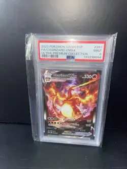 2022 POKEMON SWSH ULTRA-PREMIUM COLLECTION #261 FULL ART/CHARIZARD VMAX PSA 9 - Image 2