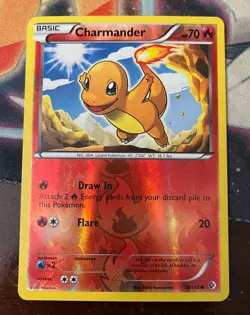Pokemon TCG Black & White Boundaries Crossed Charmander Reverse Holo 18/149 LP - Image 1