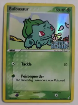 Pokemon TCG Bulbasaur 45/100 Stamped EX Crystal Guardians​ Reverse Holo LP - Image 1