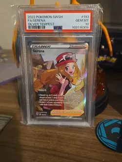 PSA 10 2022 Pokemon Serena Full Art Silver Tempest 193/195 GEM MINT - Image 1