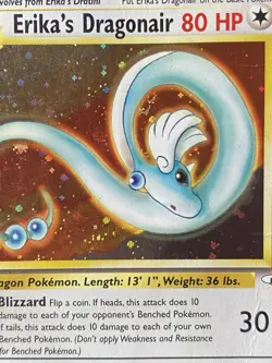 Erika's Dragonair 4/132 1st Edition Swirl Gym Heroes Holo Rare Pokemon TCG - Image 2