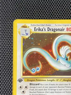 Erika's Dragonair 4/132 1st Edition Swirl Gym Heroes Holo Rare Pokemon TCG - Image 3